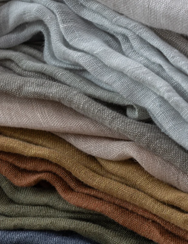 Photo of the fabric Laconia Air Willow in situ by James Dunlop. Use for Sheer Curtains. Style of Plain, Sheer
