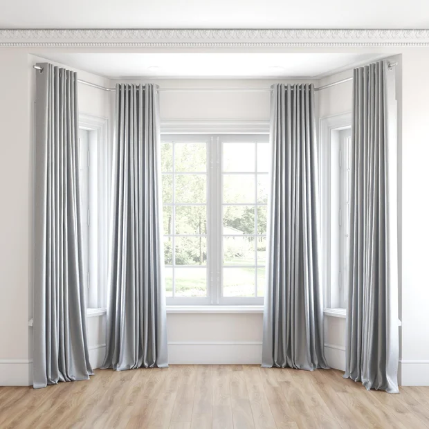 Photo of the fabric Kennedy II Blackout Oyster swatch by James Dunlop. Use for Curtains. Style of Plain, Texture