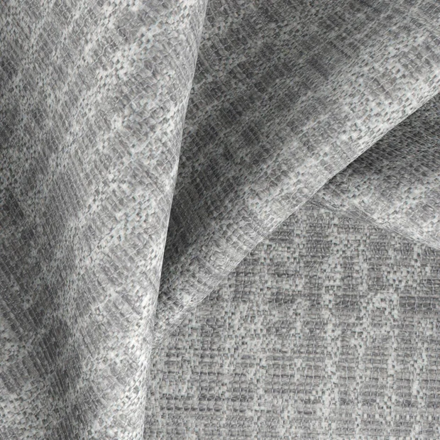 Photo of the fabric Unicode Silver swatch by Zepel FibreGuard. Use for Curtains, Upholstery, Accessory, Top of Bed. Style of Abstract, Texture