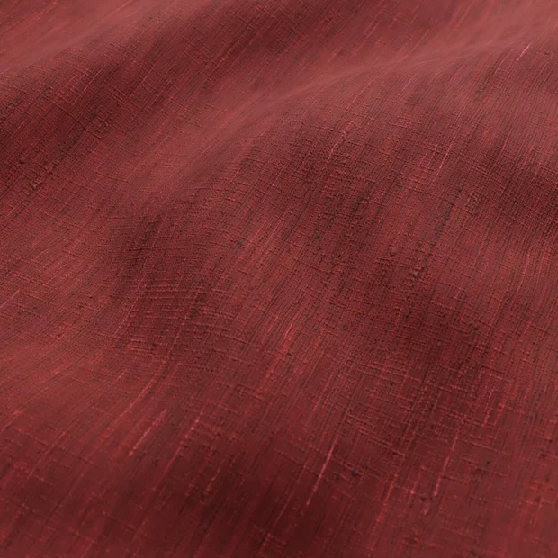 Photo of the fabric Venus Cardinal swatch by Zepel. Use for Curtains, Accessory. Style of Plain, Texture