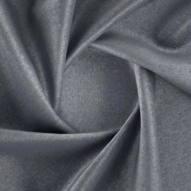 Photo of the fabric Recharge Pewter swatch by Zepel FibreGuard. Use for Curtains, Upholstery, Accessory, Top of Bed. Style of Chenille, Plain