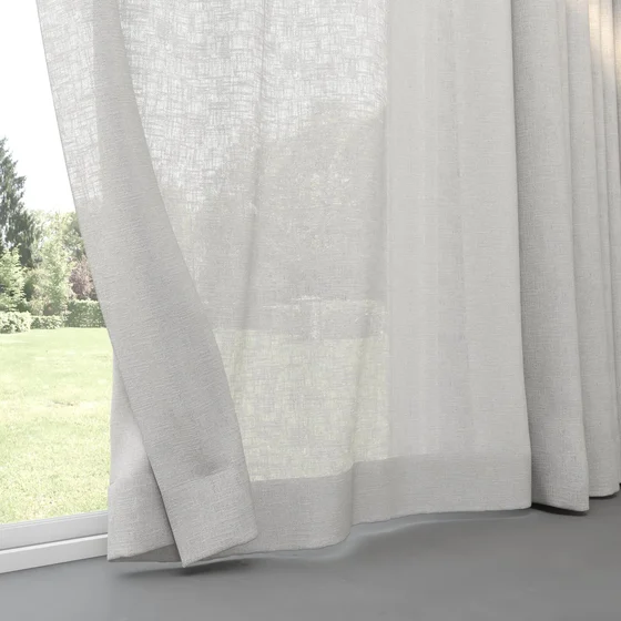 Photo of the fabric Adobe Silver swatch by Mokum. Use for Curtains. Style of Plain, Texture