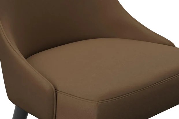 Photo of the fabric Supervio Oak swatch by James Dunlop FibreGuard. Use for Upholstery, Accessory, Top of Bed. Style of Plain, Velvet