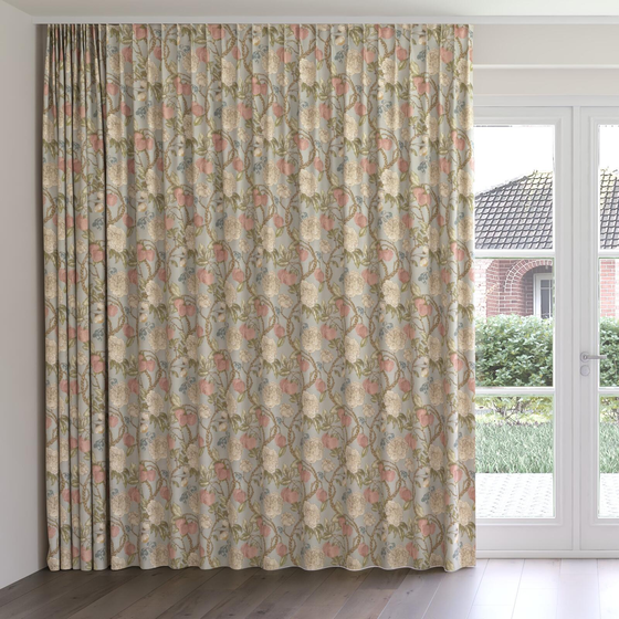 Photo of the fabric Valencia Spring swatch by James Dunlop. Use for Curtains, Accessory. Style of Floral And Botannical, Print