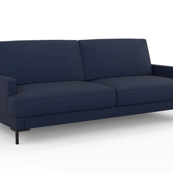 Photo of the fabric Elba Deepsea swatch by Mokum. Use for Upholstery, Accessory. Style of Plain, Texture