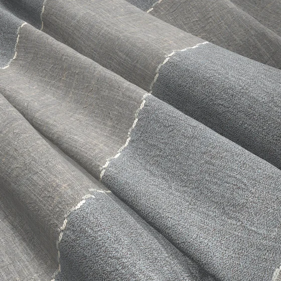 Photo of the fabric Zanella Folkstone swatch by James Dunlop Essentials. Use for Sheer Curtains. Style of Sheer, Stripe