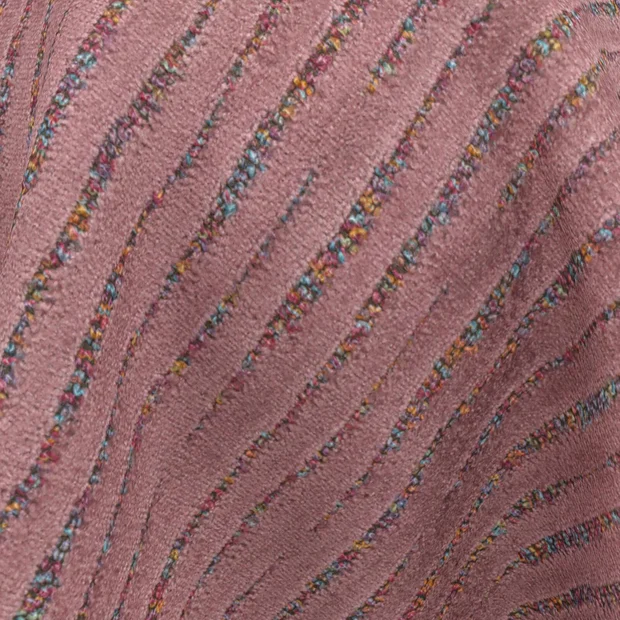 Photo of the fabric Mardi Gras Blossom swatch by Zepel. Use for Upholstery, Accessory, Top of Bed. Style of Abstract, Velvet
