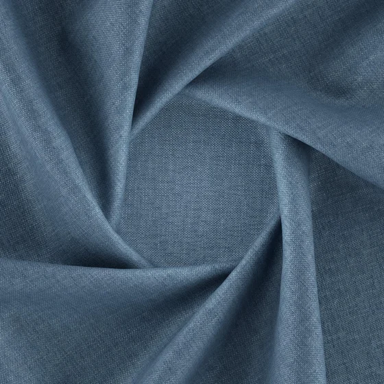 Photo of the fabric Perfecto Denim swatch by Zepel FibreGuard. Use for Curtains, Upholstery, Accessory, Top of Bed. Style of Chenille, Plain