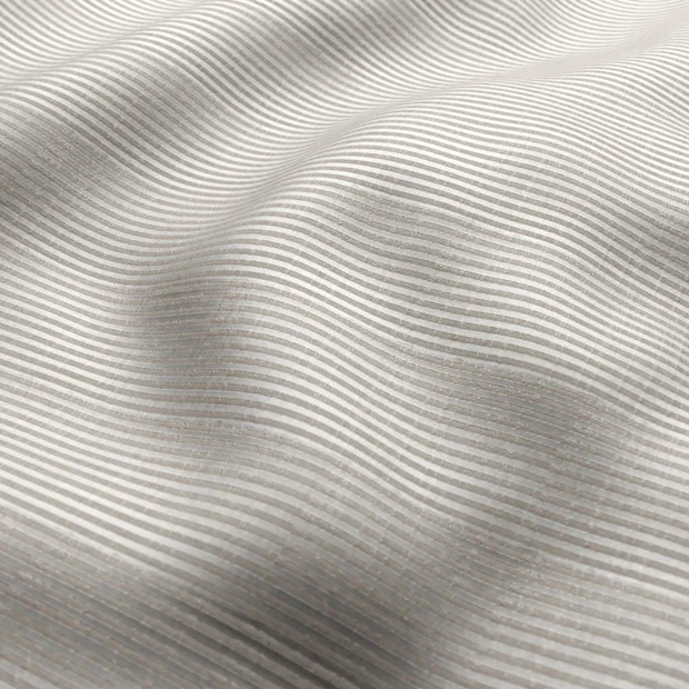Photo of the fabric Leonardo Fossil swatch by Zepel. Use for Curtains, Accessory. Style of Jacquard, Stripe