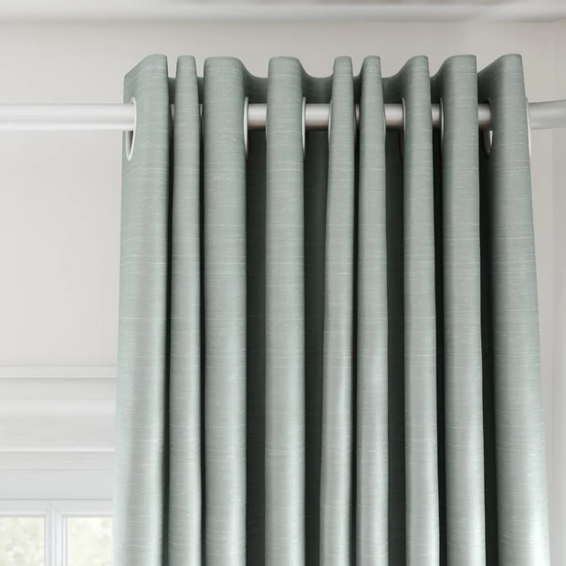 Photo of the fabric Luxe Reef swatch by James Dunlop Essentials. Use for Curtains, Accessory, Top of Bed. Style of Plain, Texture