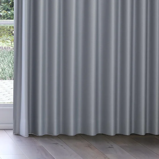 Photo of the fabric Soho Chrome swatch by James Dunlop. Use for Curtains, Upholstery, Accessory. Style of Plain, Texture