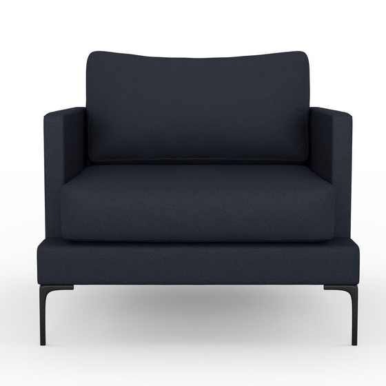 Photo of the fabric Epitome Ink swatch by Mokum. Use for Upholstery, Accessory. Style of Plain, Taffeta