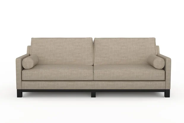 Photo of the fabric Grounded Linen swatch by James Dunlop. Use for Upholstery, Accessory. Style of Plain, Texture