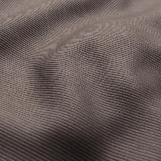 Photo of the fabric Hombre Walnut swatch by Zepel. Use for Curtains, Upholstery, Accessory, Top of Bed. Style of Plain, Velvet