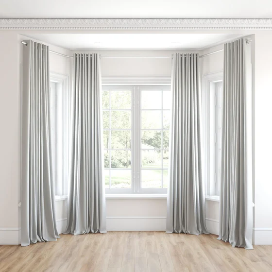 Photo of the fabric Heron Whitewash swatch by James Dunlop. Use for Curtains, Upholstery, Accessory. Style of Plain, Texture
