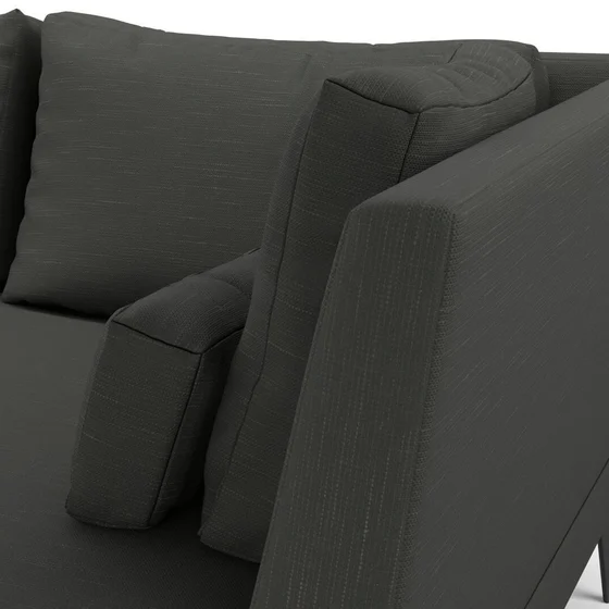 Photo of the fabric Ficus Soot swatch by Mokum. Use for Upholstery, Accessory. Style of Plain, Texture