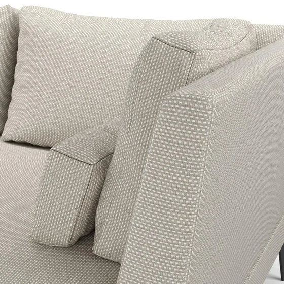 Photo of the fabric Souk Quartz swatch by Mokum. Use for Upholstery, Accessory. Style of Plain, Texture