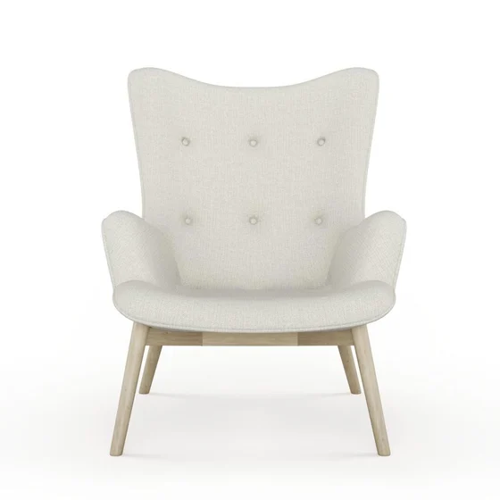 Photo of the fabric Grounded Oyster swatch by James Dunlop. Use for Upholstery, Accessory. Style of Plain, Texture
