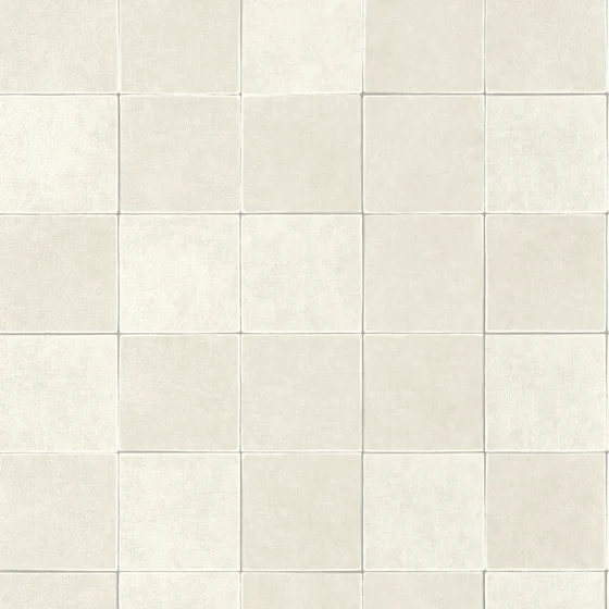 Photo of the fabric Zelliges Wallpaper 8810 8810 01 10 swatch by Casadeco. Use for Wall Covering. Style of Geometric