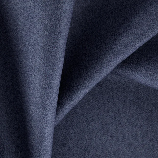 Photo of the fabric Platina Navy swatch by Zepel. Use for Curtains, Upholstery, Accessory, Top of Bed. Style of Plain, Velvet