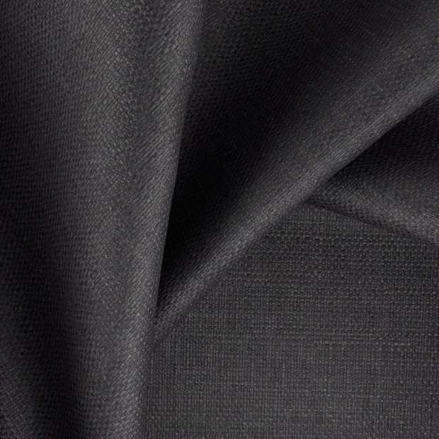 Photo of the fabric Tonga Raven swatch by Zepel. Use for Curtains, Upholstery, Accessory, Top of Bed. Style of Plain, Texture