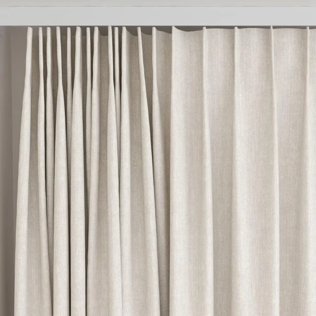 Photo of the fabric Effortless Crystal swatch by James Dunlop. Use for Curtains, Accessory. Style of Plain, Texture
