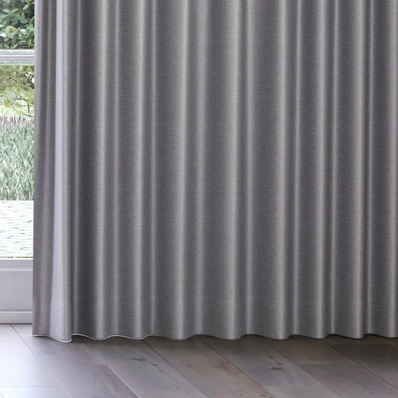 Photo of the fabric Stallion 2 UC Ash swatch by James Dunlop Essentials. Use for Curtains, Accessory. Style of Plain, Texture