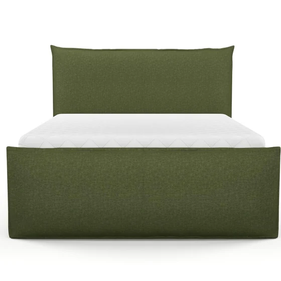Photo of the fabric Tahiti Kale swatch by Mokum FibreGuard. Use for Curtains, Upholstery, Accessory, Top of Bed. Style of Chenille, Plain