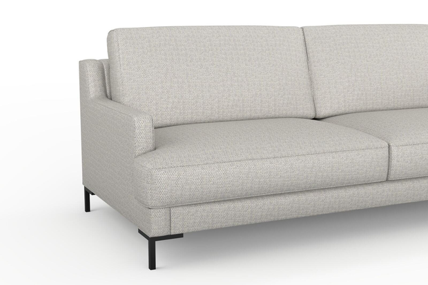 Photo of the fabric Strata Silver swatch by Mokum. Use for Upholstery, Accessory. Style of Plain, Texture