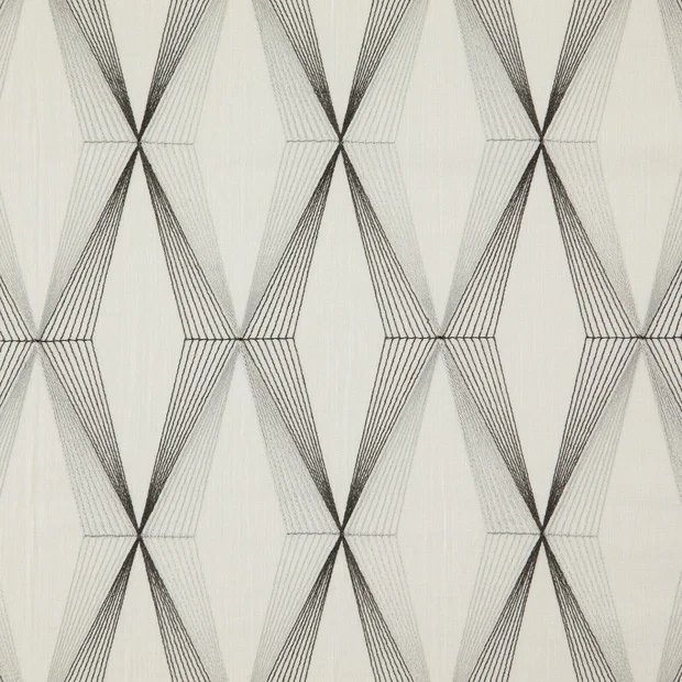 Photo of the fabric Diamante Ice swatch by Zepel. Use for Curtains, Accessory. Style of Embroidery, Geometric
