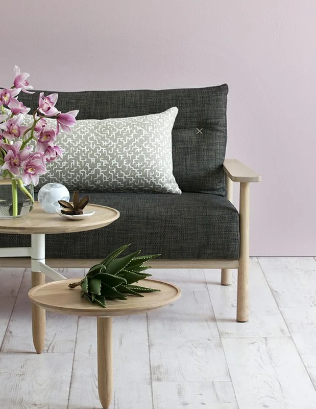 Photo of the fabric Tangier Nutmeg 835 in situ by Mokum. Use for Upholstery, Accessory. Style of Plain, Texture