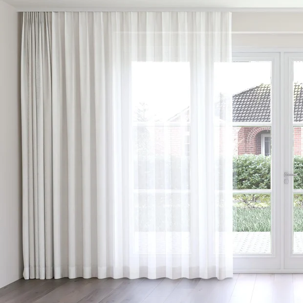 Photo of the fabric Kyoto Stripe Sage swatch by James Dunlop. Use for Curtains. Style of Stripe, Texture