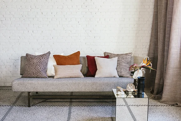 Photo of the fabric Kintore YP19007 in situ by Designs Of The Time. Use for Curtains, Upholstery, Accessory. Style of Plain, Texture