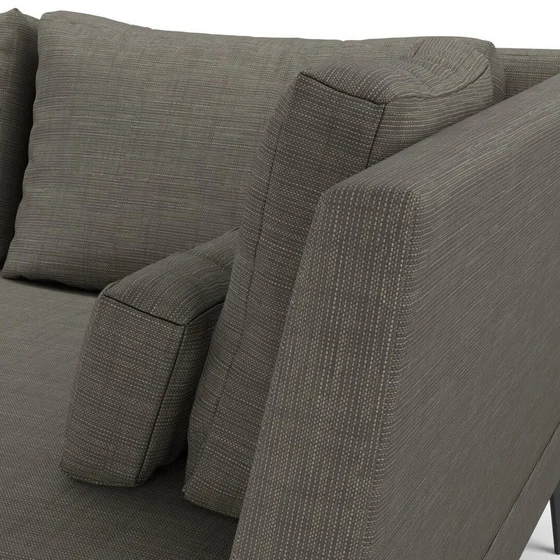 Photo of the fabric Ficus Smoke swatch by Mokum. Use for Upholstery, Accessory. Style of Plain, Texture