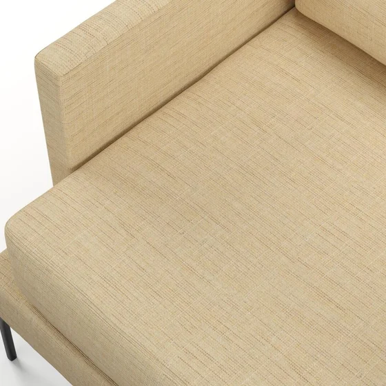 Photo of the fabric Ficus White Gold swatch by Mokum. Use for Upholstery, Accessory. Style of Plain, Texture