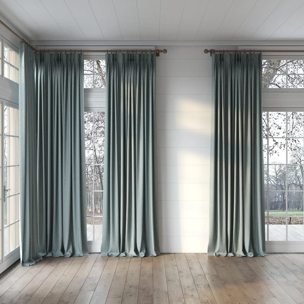 Photo of the fabric Bora Bora Atoll swatch by Mokum FibreGuard. Use for Curtains, Upholstery, Accessory. Style of Plain, Texture