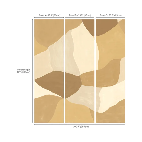 Photo of the fabric Studio Panel Wk817 04 swatch by Kirkby Design. Use for Wall Covering, Wall Panel/Mural. Style of Geometric