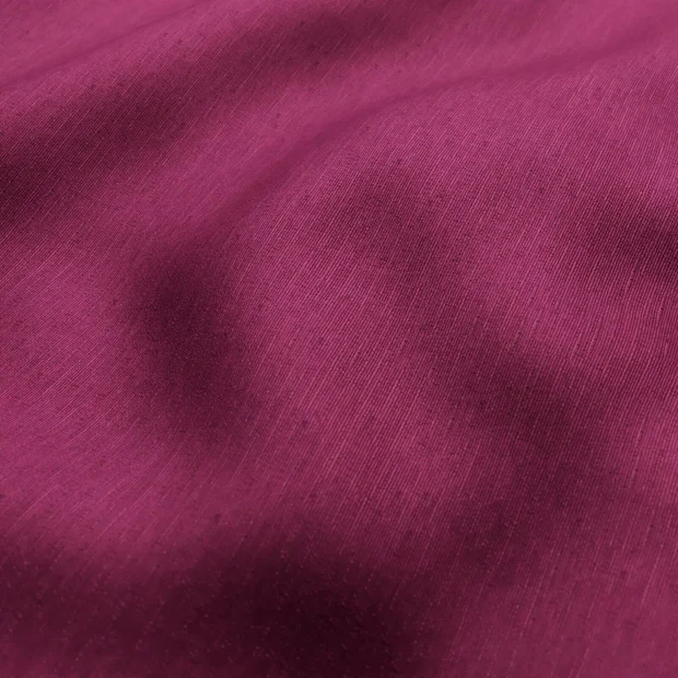 Photo of the fabric Provence Sangria swatch by James Dunlop Essentials. Use for Curtains, Upholstery, Accessory, Top of Bed. Style of Plain, Texture