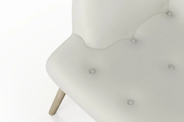 Photo of the fabric Noosa Seaspray swatch by James Dunlop. Use for Upholstery, Accessory. Style of Plain, Texture