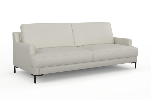 Photo of the fabric Epitome Chalk swatch by Mokum. Use for Upholstery, Accessory. Style of Plain, Taffeta