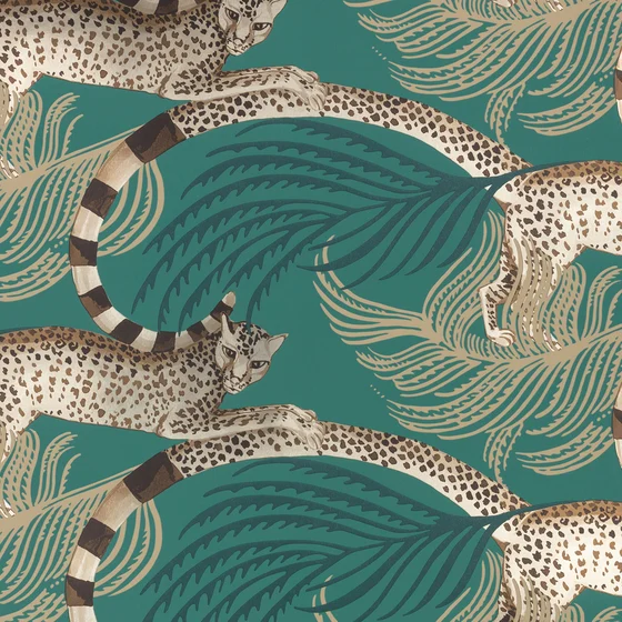 Photo of the fabric Delilah W450 05 swatch by Romo. Use for Wall Covering. Style of Animals And Birds