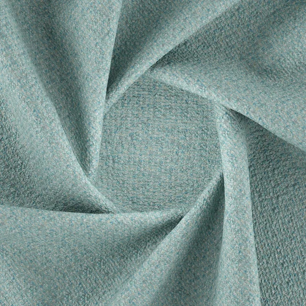 Photo of the fabric Indiana Turquoise swatch by Zepel FibreGuard. Use for Upholstery, Accessory. Style of Plain, Texture