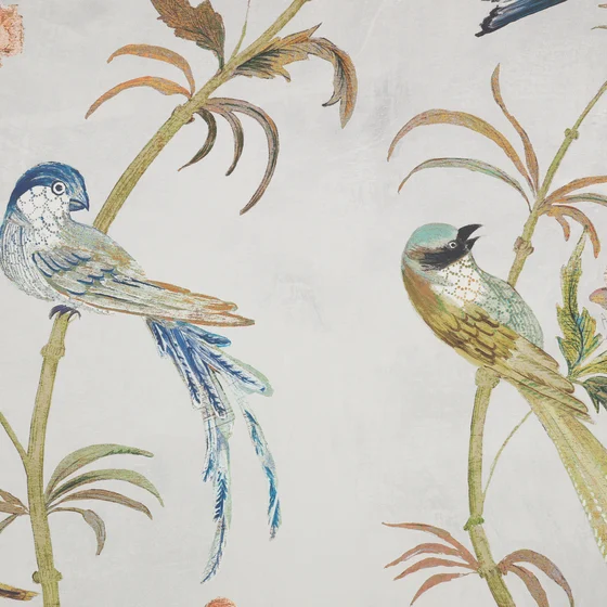 Photo of the fabric Pluma Wp (Set Of Roll A + Roll B) W444 02 swatch by Romo. Use for Wall Covering
