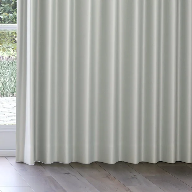 Photo of the fabric Preston FR Blackout Granite swatch by James Dunlop Essentials. Use for Curtains. Style of Plain
