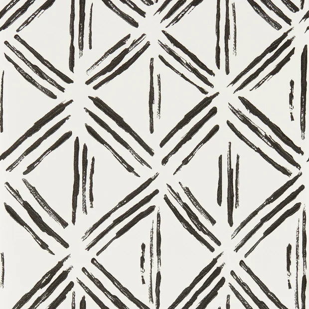 Photo of the fabric Murakami Wallpaper W0228 4 swatch by Clarke & Clarke. Use for Wall Covering. Style of Geometric, Uncoated Non-Woven