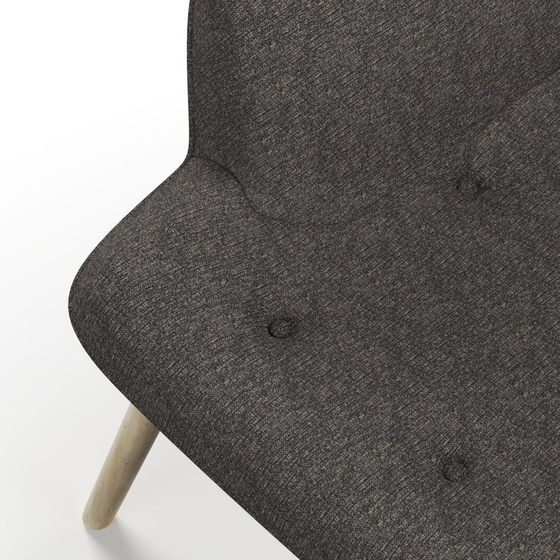 Photo of the fabric Omni Carbon swatch by James Dunlop FibreGuard. Use for Upholstery, Accessory, Top of Bed. Style of Plain, Texture
