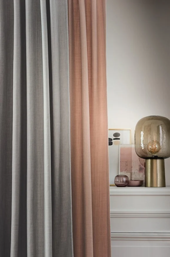 Photo of the fabric Must 4251 4251 1457 in situ by Casamance. Use for Curtains, Accessory. Style of Plain