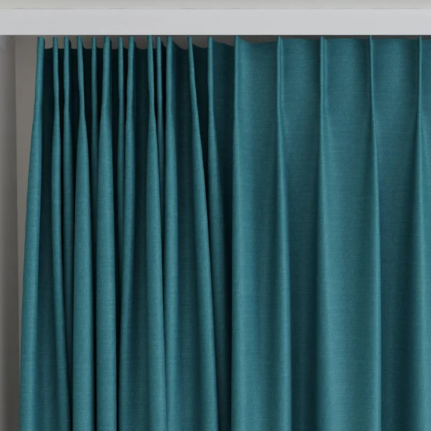 Photo of the fabric Urban Peacock swatch by James Dunlop. Use for Curtains, Upholstery, Accessory. Style of Plain, Texture