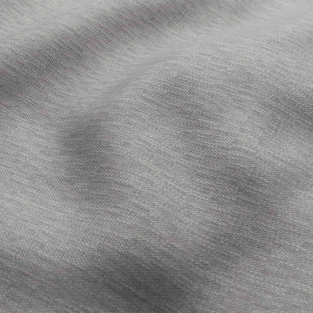 Photo of the fabric Cordoba Fog swatch by Zepel FibreGuard. Use for Curtains, Upholstery, Accessory, Top of Bed. Style of Plain, Texture