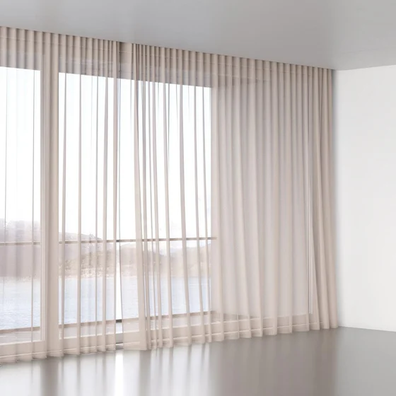 Photo of the fabric Foreshore Blush swatch by James Dunlop. Use for Sheer Curtains. Style of Plain, Sheer